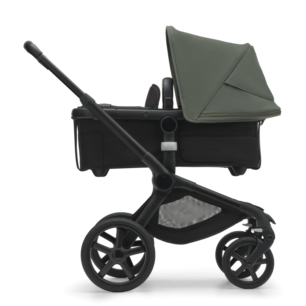 Bugaboo Fox 5 bassinet and seat stroller Black Midnight Black Forest Green 101706